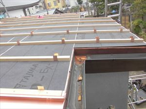 銅板屋根葺き替え工事